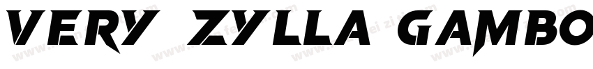 VERY ZYLLA GAMBOL字体转换